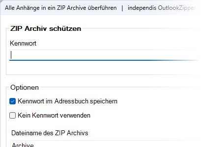 Outlook-Zipper: AddOn für Microsoft Outlook Classic